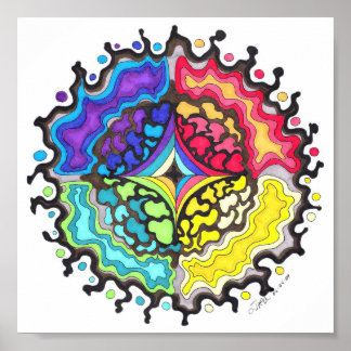 OilslickMandala Poster