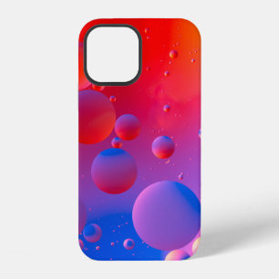 oily drops in water with colourful background, clo iPhone 12 case