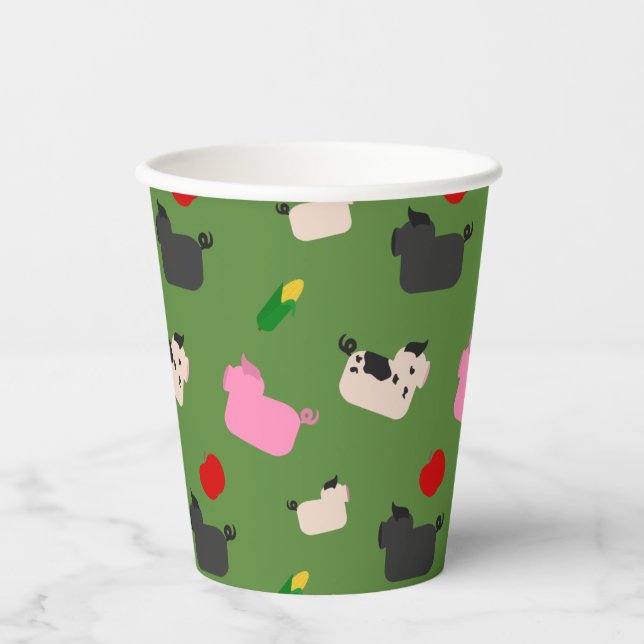 Oink Oink Here Paper Cups (Front)