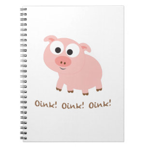 Oink! Oink! Oink! Spiral Notebook