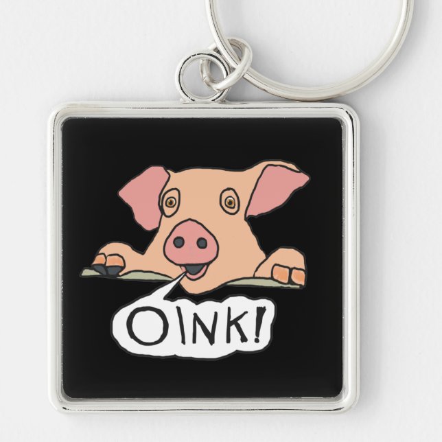 Oink Pig Key Ring (Front)