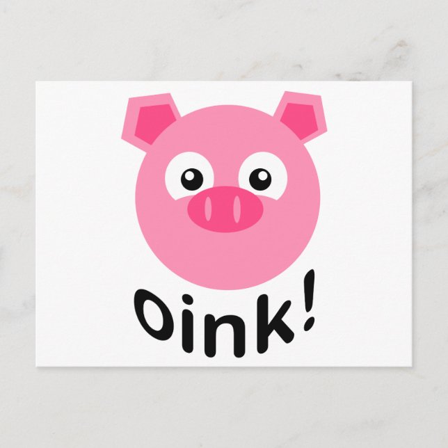 Oink! PIg Postcard (Front)