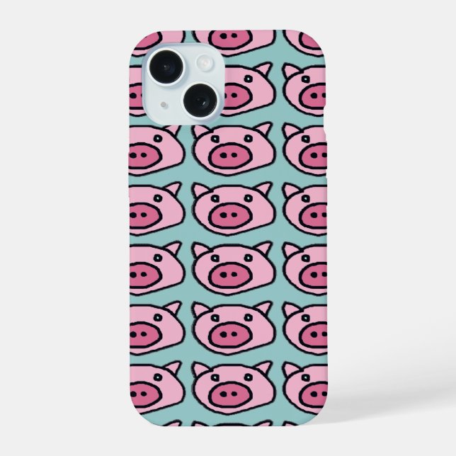 oink . pigs iPhone 15 case (Back)