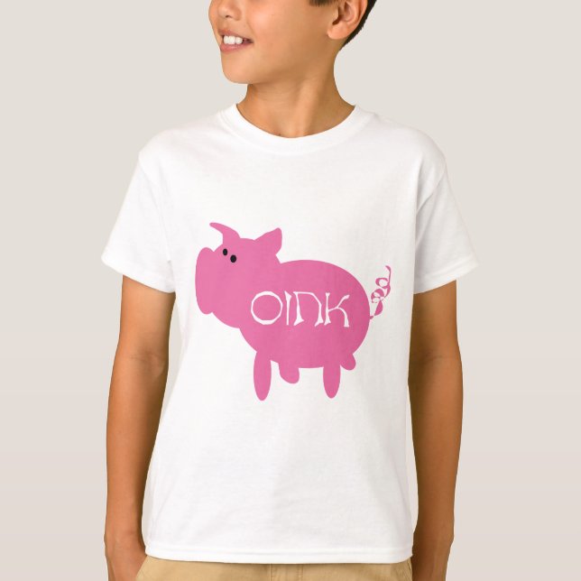 Oink Pink Pig Tshirts and Gifts (Front)