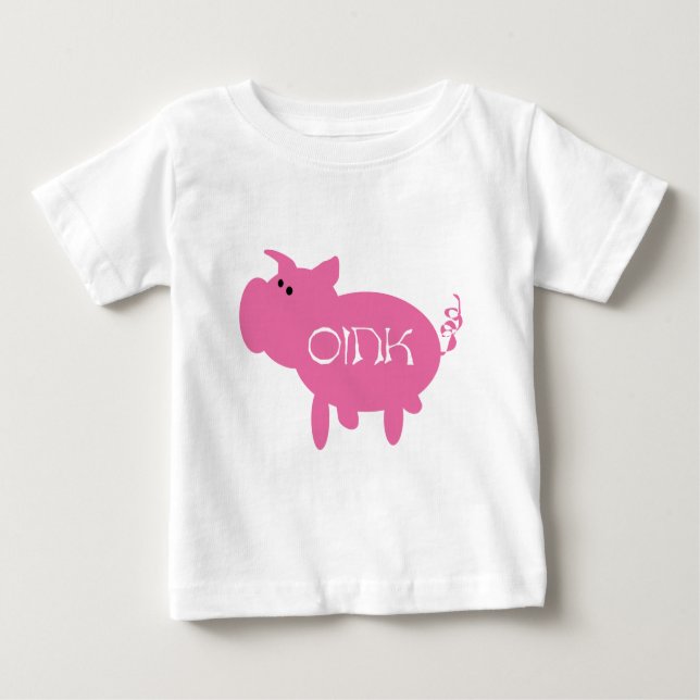 Oink Pink Pig Tshirts and Gifts (Front)