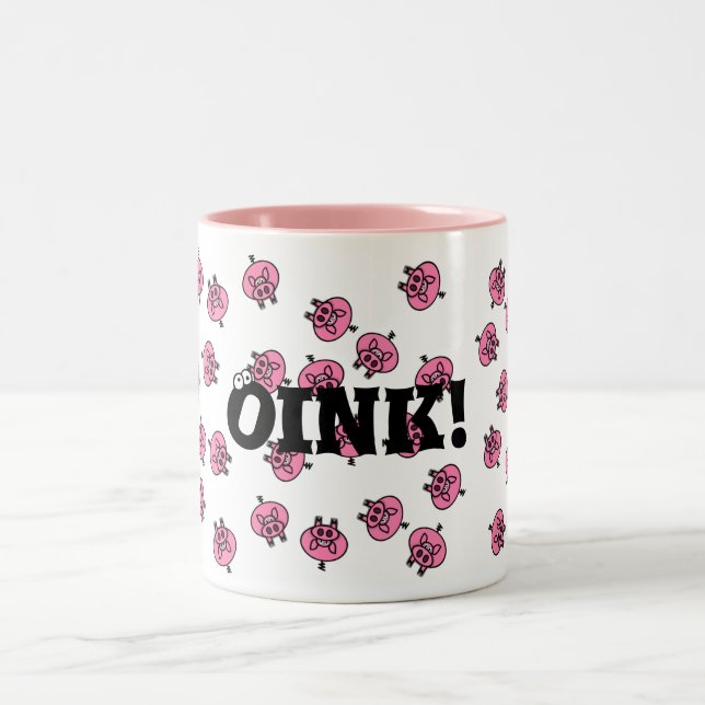 Oink! Two-Tone Coffee Mug (Center)