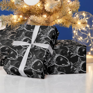 Oio - Hawaiian bonefish print pattern Wrapping Paper
