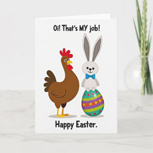 Ois My Job Easter Greeting Card