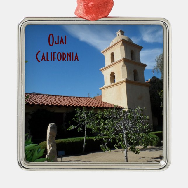 Ojai, California Metal Tree Decoration (Front)