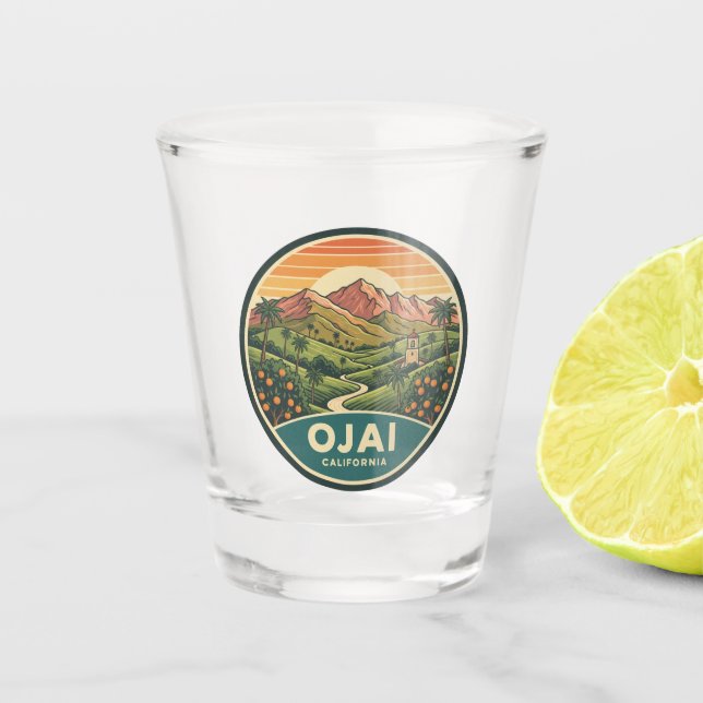 Ojai California Shot Glass (Front)