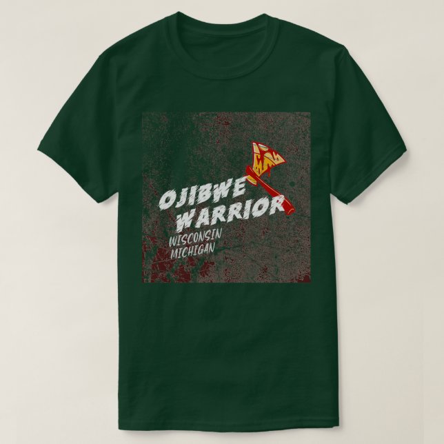 OJIBWE WARRIOR  T-Shirt (Design Front)