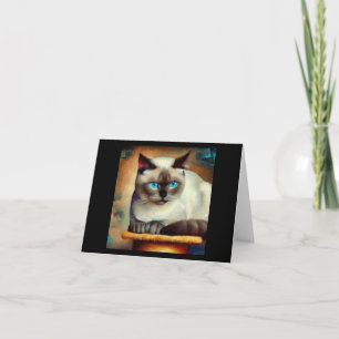 Ojos Azules Cat Card