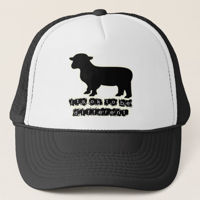 ok black sheep farm trucker hat (Front)