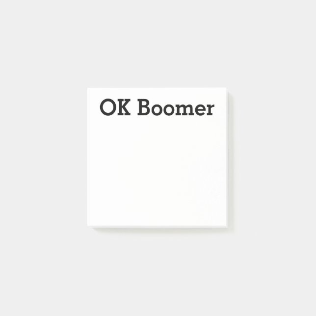 OK Boomer Post-it Notes (Front)