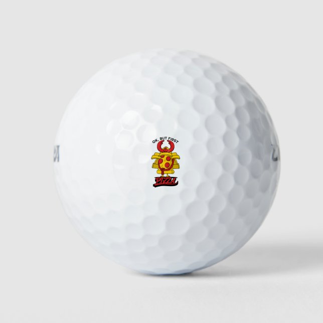Ok, But First Pizza Golf Balls (Front)