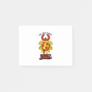 Ok, But First Pizza Post-it Notes