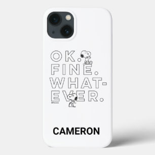 "Ok. Fine. Whatever." - Snoopy iPhone 13 Case