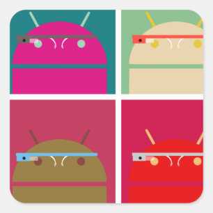 OK Glass Square Sticker