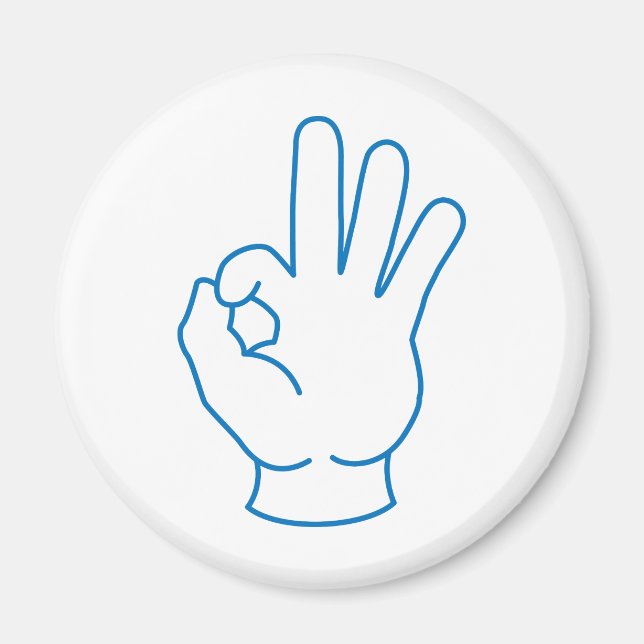 Ok Hand Magnet (Front)