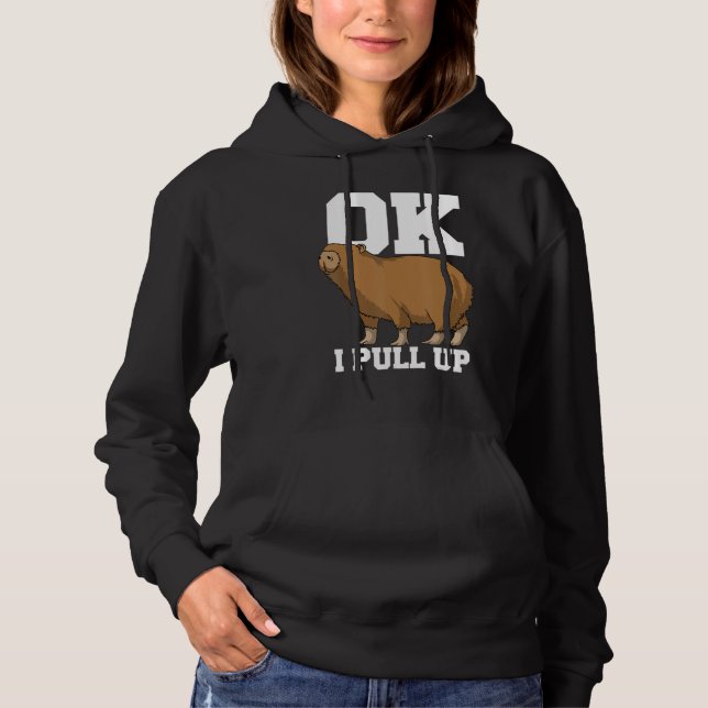 Ok I Pull Up Capybara 1 Hoodie (Front)