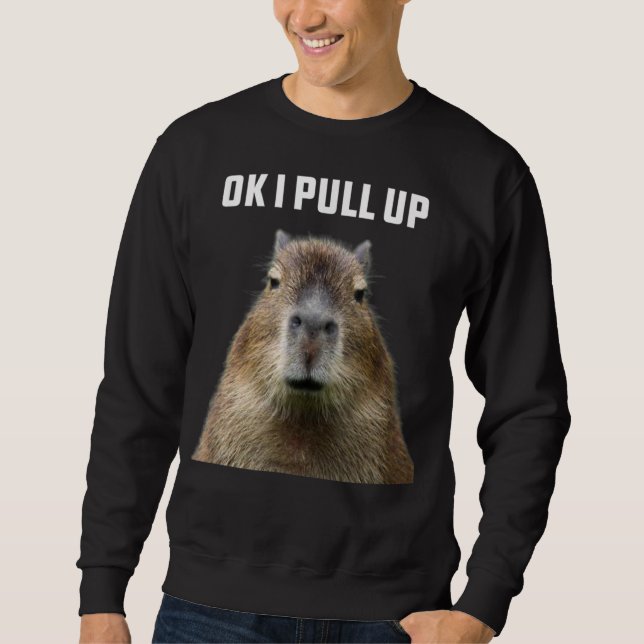 Ok I Pull Up Capybara T-Shirt Sweatshirt (Front)