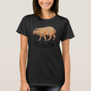 ok i pull up capybara with glasses capybara c T-Shirt
