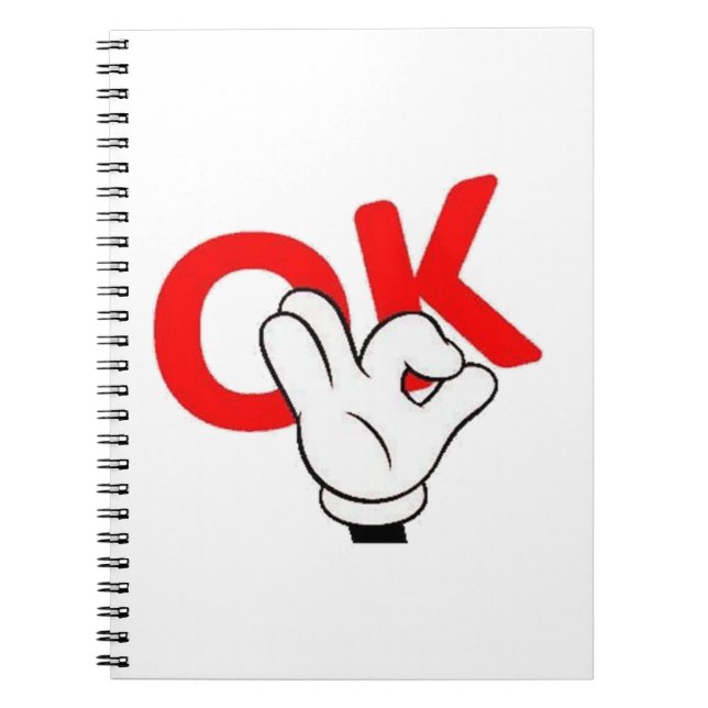 ok man yes man work funny notebook (Front)