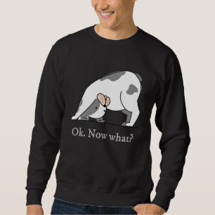 Ok Now What Yoga Downward Dog Workout Sweatshirt