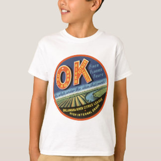 OK Oklawaha River Citrus League Label T-Shirt