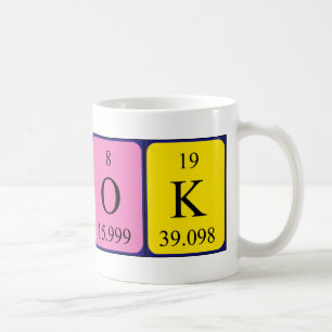 OK periodic table word mug