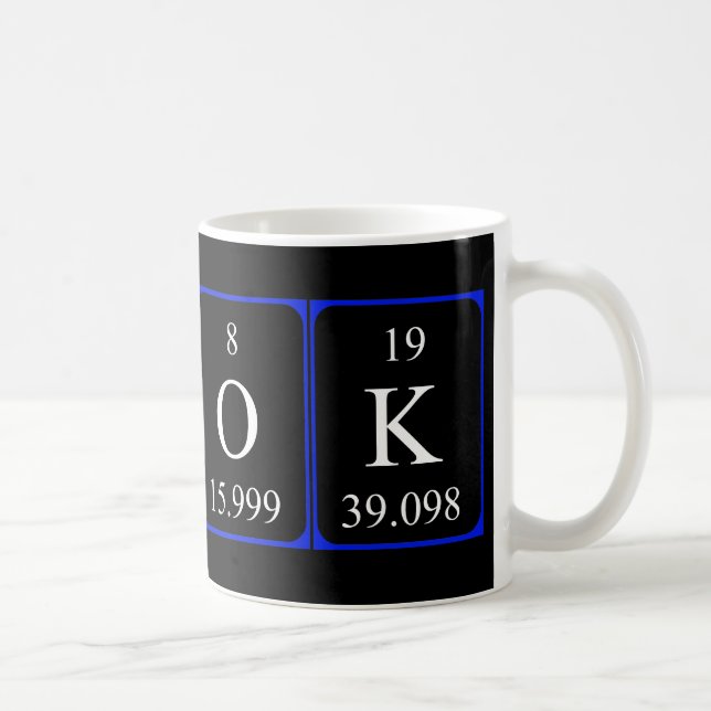 OK periodic table word mug (Right)
