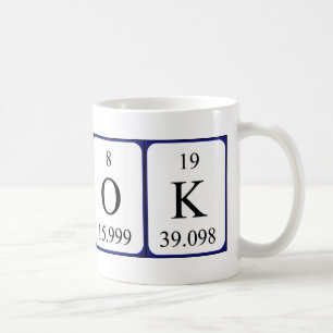 OK periodic table word mug