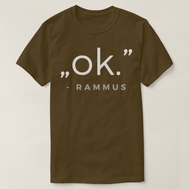 ok Rammus quota T-Shirt (Design Front)