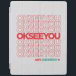 OK SEE YOU - Matthew Fleming iPad Cover<br><div class="desc">Matthew resides with his (Canadian) wife on Olympic Peninsula in the state of Washington. Due to their proximity to Vancouver and Victoria, they have access to CBC television and radio, and have been a huge fan of Kim’s Convenience since it was first advertised on tv. Matthew started creating fan art...</div>