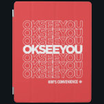 OK SEE YOU - Matthew Fleming iPad Smart Cover<br><div class="desc">Matthew resides with his (Canadian) wife on Olympic Peninsula in the state of Washington. Due to their proximity to Vancouver and Victoria, they have access to CBC television and radio, and have been a huge fan of Kim’s Convenience since it was first advertised on tv. Matthew started creating fan art...</div>