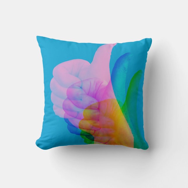 ok symbol on throw-cushion cushion (Front)