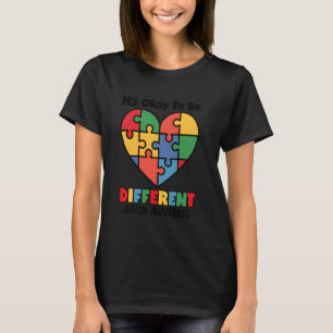 Ok To Be Different Autistic Kids Autism Awareness  T-Shirt