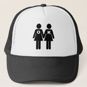 OK TO BE GAY (lesbian) Trucker Hat