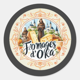 Oka Cheeses Classic Round Sticker