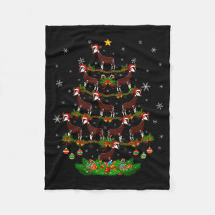 Oka Christmas Tree Funny Xmas Lover Fleece Blanket