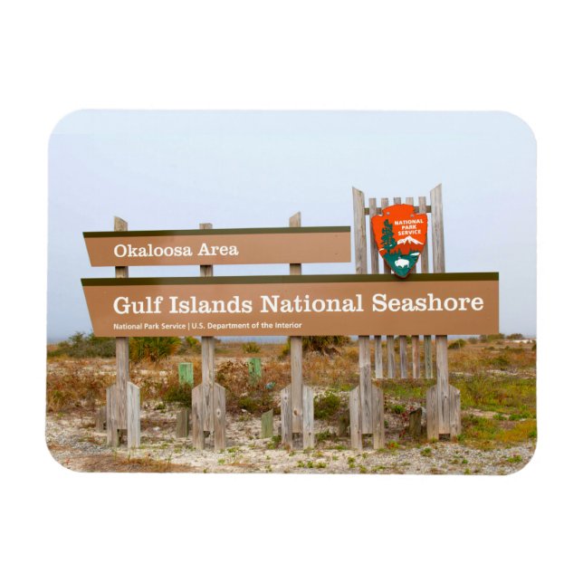 Okaloosa Area, Gulf Islands National Seashore, FL  Magnet (Horizontal)
