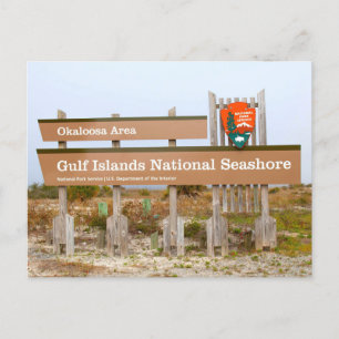 Okaloosa Area, Gulf Islands National Seashore, FL Postcard