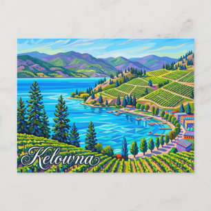 Okanagan Lake Waterfront Canada Postcard