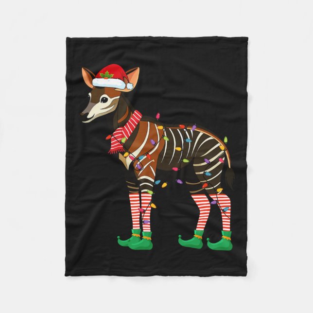 Okapi2  fleece blanket (Front)