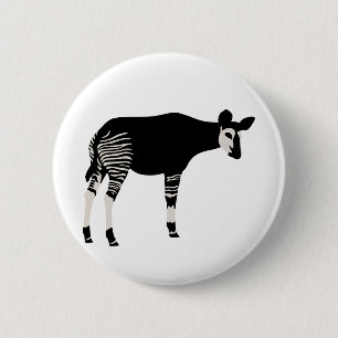 Okapi 6 Cm Round Badge
