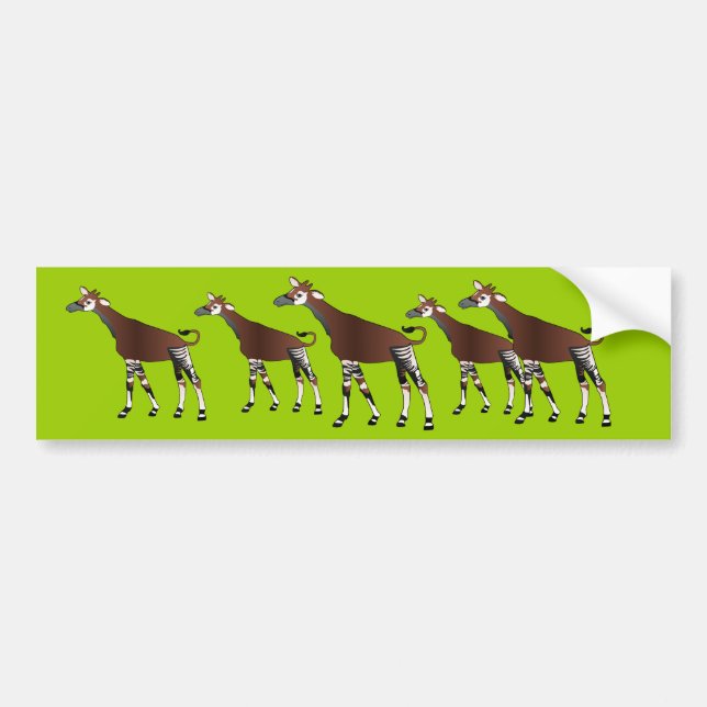 Okapi Bumper Sticker (Front)