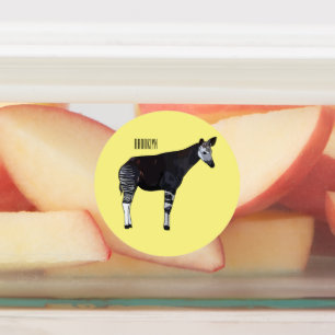 Okapi cartoon illustration