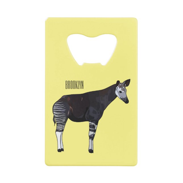 Okapi cartoon illustration (Front)