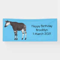 Okapi cartoon illustration