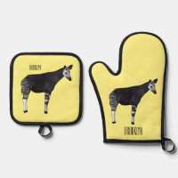 Okapi cartoon illustration